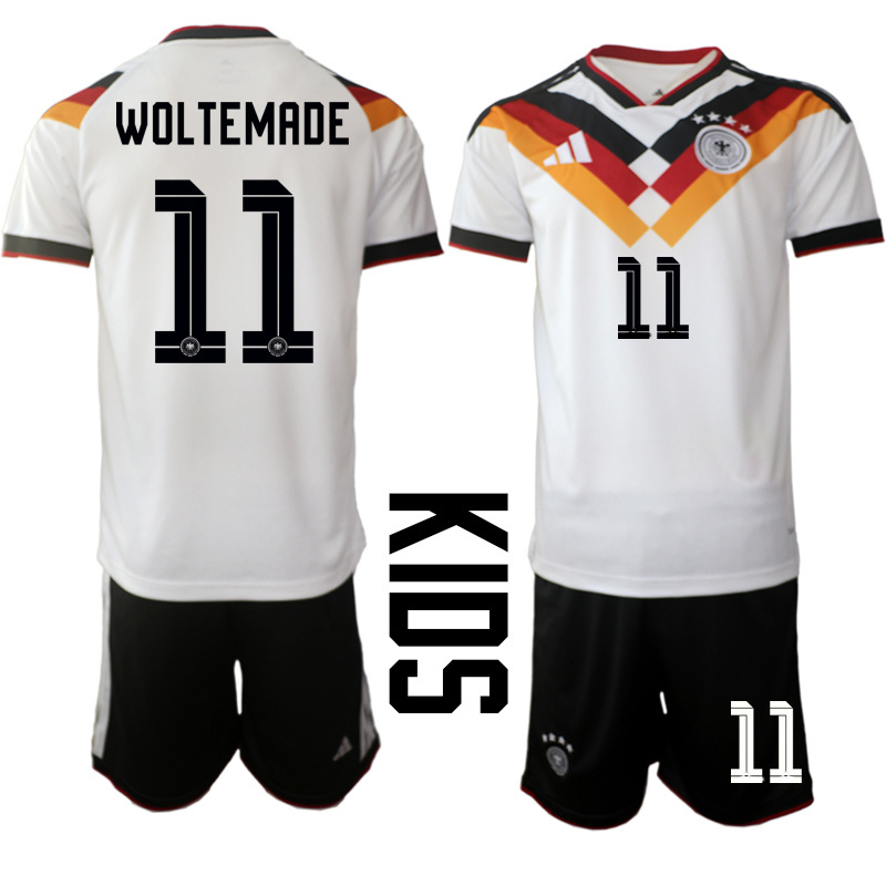 Youth Germany home 09 style 2026 World Cup Soccer jersey